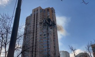 O rachetă rusească a lovit un bloc din Kiev
