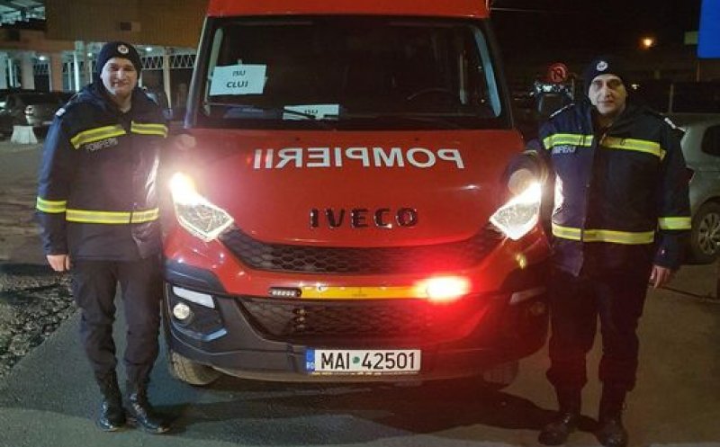 Microbuz ISU Cluj, trimis la Vama Siret pentru transportul refugiaților