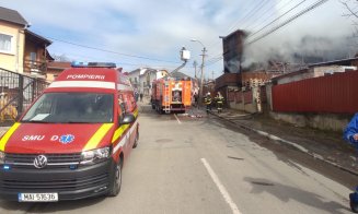 Incendiu la o casă din Cluj-Napoca. Locatarii au reușit să se autoevacueze