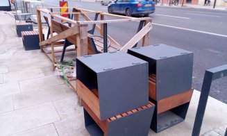 IMAGINI de pe şantierul 21 Decembrie: Mobilier stradal cu mufe USB, cişmea, internet, panouri publicitare şi refugii mai mari pentru călători