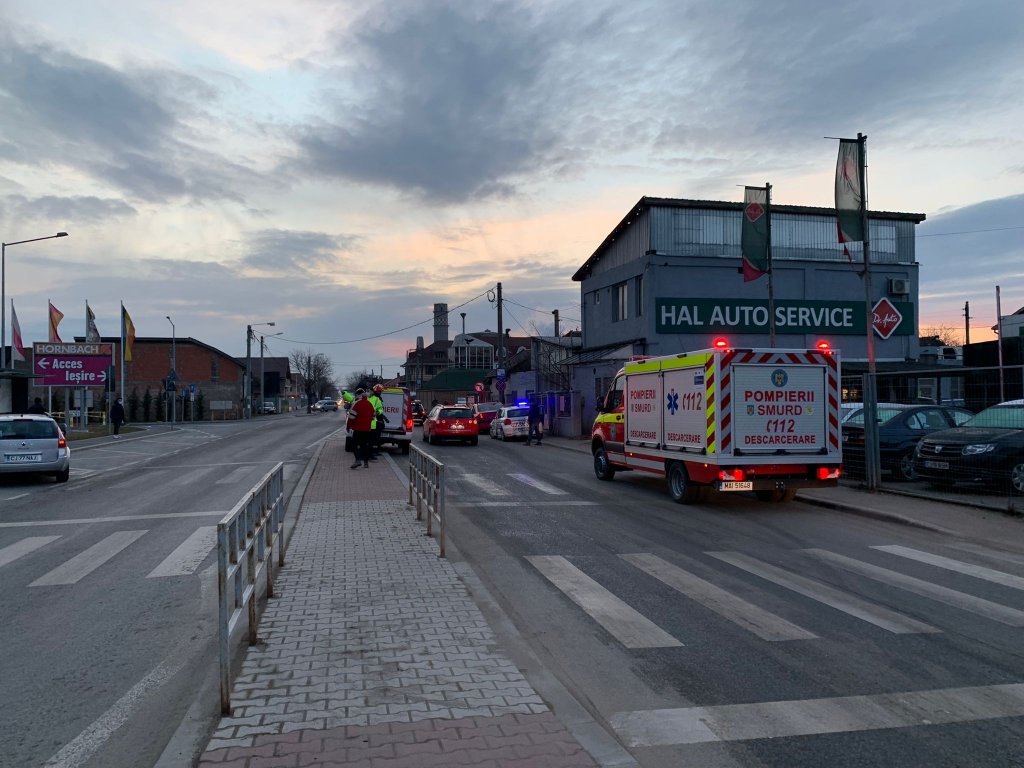ACCIDENT în Cluj-Napoca pe strada Fabricii de Zahăr