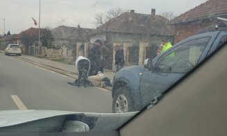 Pieton, lovit de mașină la intrare în Florești