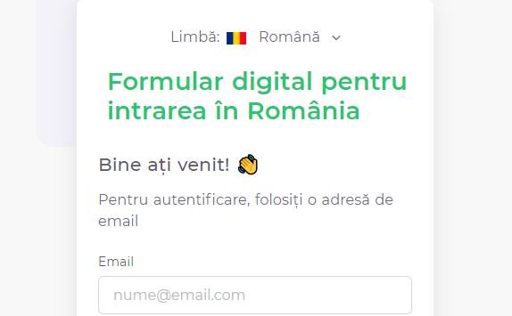 Formularul PLF pentru intrarea în România a fost eliminat