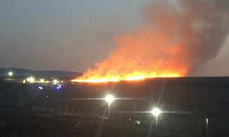 Incendiile de vegetație se țin lanț la Cluj. A luat foc și dealul de la rampa Pata Rât