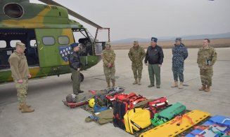 General maior american, în vizită la Baza Aeriană de la Câmpia Turzii