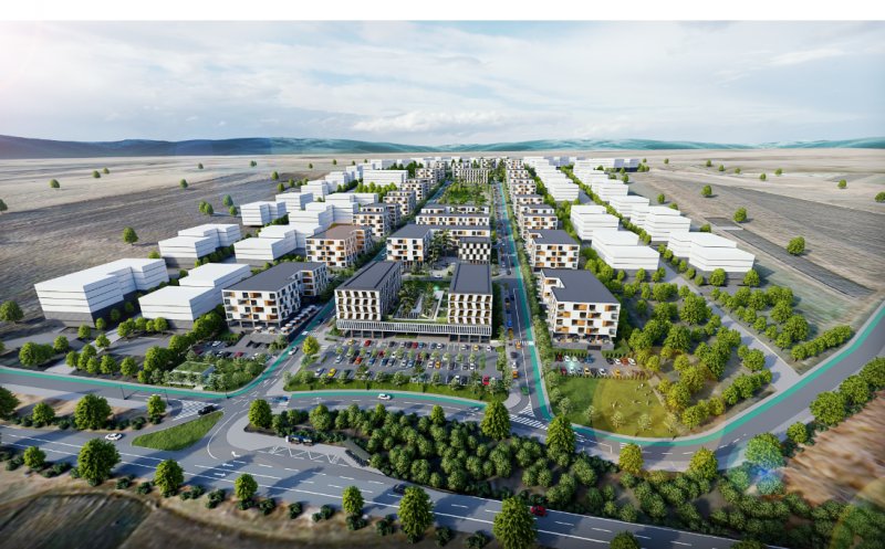 Proiect grandios în Apahida. Cartier nou, cu 1.000 de apartamente, grădiniță, creșă, clădire medicală / Localnicii se opun