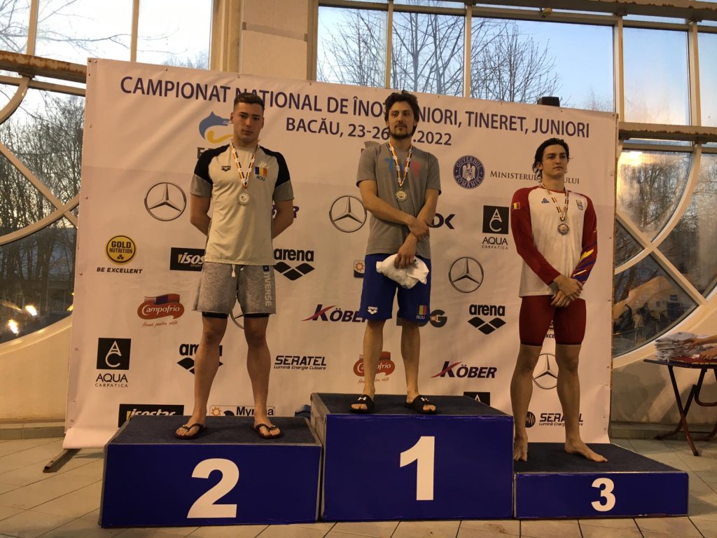 Cătălin Ungur (CS “U” Cluj), campion național la natație