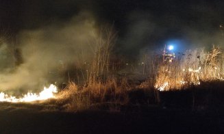 Incendiu de vegetație în Turda