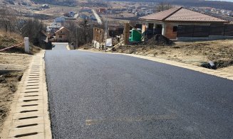 Primul strat de asfalt pe strada Frasinului din comuna Chinteni