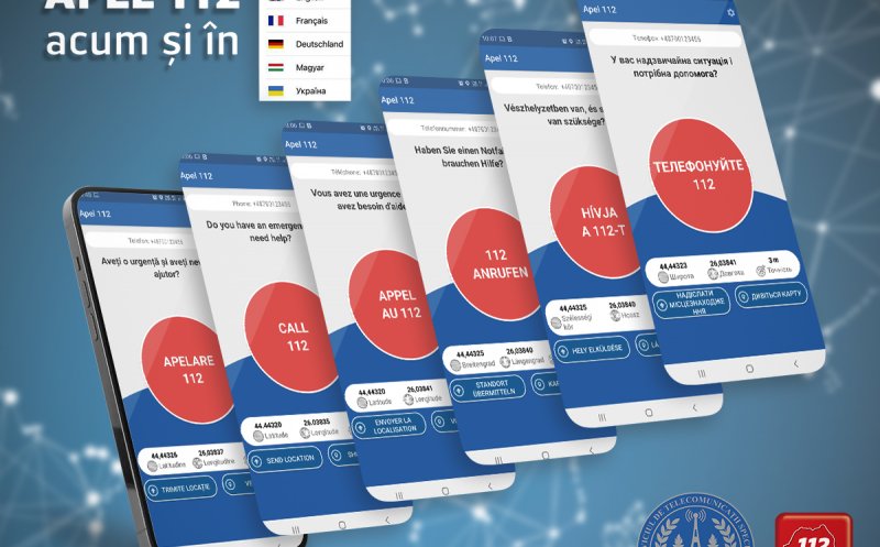 Aplicaţia Apel 112 poate fi utilizată acum în şase limbi, inclusiv ucraineană