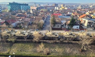 Tancurile americane, în tranzit prin Cluj-Napoca
