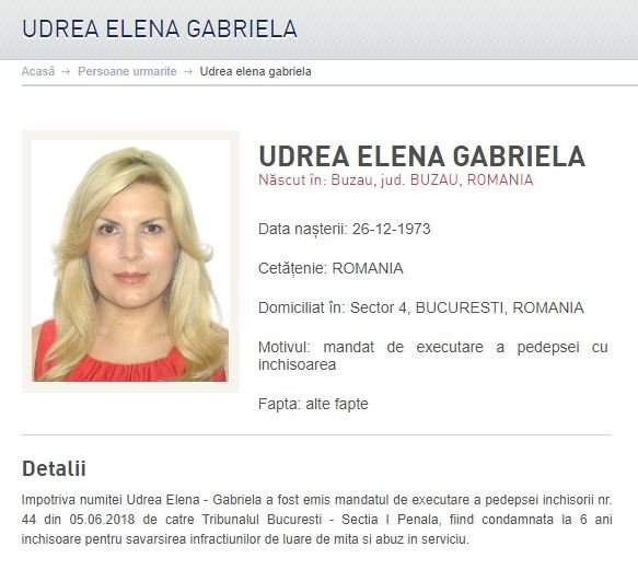 Elena Udrea, dată în urmărire generală. Ar fi fugit din țară