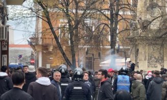 Altercație între fanii Universității Cluj și cei ai Stelei în centrul orașului