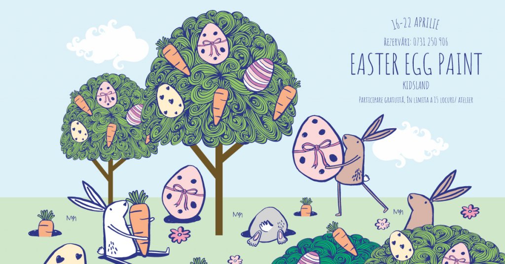 Ateliere de Easter Egg Paint pentru copii, la Iulius Mall Cluj
