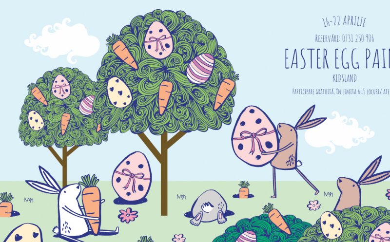 Ateliere de Easter Egg Paint pentru copii, la Iulius Mall Cluj