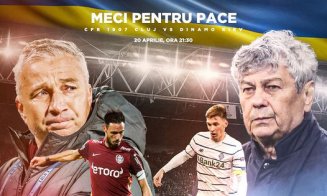 CFR Cluj - Dinamo Kiev: Meci în Gruia pentru pace în Ucraina. Refugiații au acces gratuit