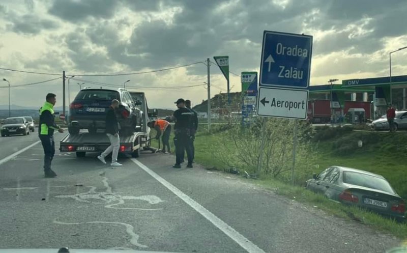 ACCIDENT pe centura ocolitoare a Clujului. A lovit mașina din față și a rănit un pasager