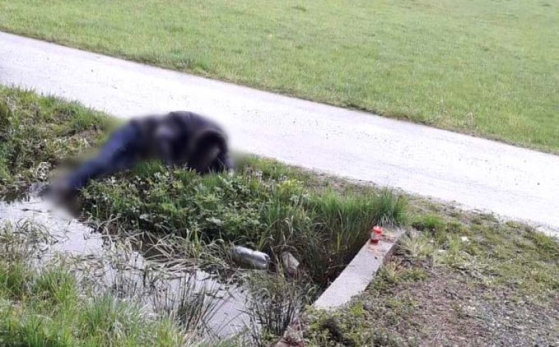 Cadavrul unui bărbat, găsit într-un şanţ la marginea unui drum dintr-o comună clujeană