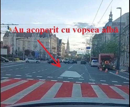 Marcaje eronate pe 21 Decembrie, bulevard proaspăt modernizat