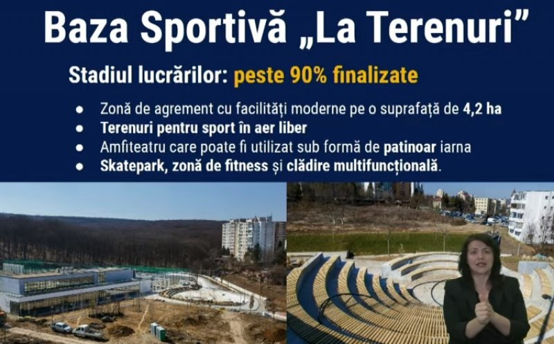 Lucrările la Baza sportivă „La Terenuri” la 90%