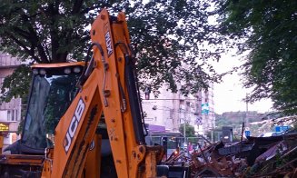 Gheretele de la ”Cocoșul de Aur” din Mănăștur au fost demolate. Stația CTP e tot acolo