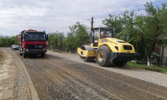Lucrări de intervenție imediată pe un drum județean din Cluj