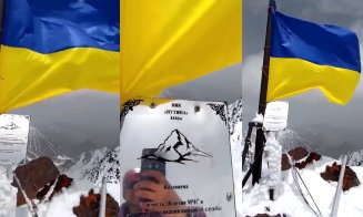 Dictatorul de la Kremlin are muntele lui. Steagul Ucrainei a fost arborat pe "Vârful Putin"