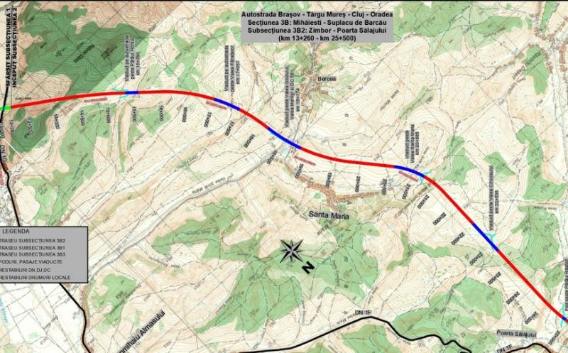 Pot începe lucrările pe A3 Zimbor-Poarta Sălajului! CNAIR a aprobat Proiectul Tehnic/ Când va fi gata traseul cu cinci viaducte și un pod