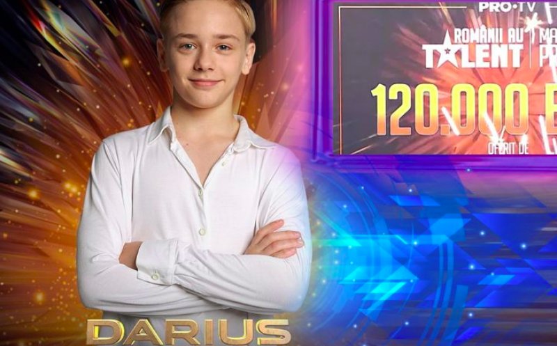 Ce va face Darius, elevul din Cluj, cu banii câștigați la Românii au Talent 2022. Tânărul are un plan surpriză