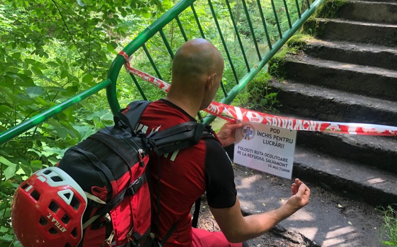 Atenție, turiști! Podul I din Cheile Turzii, închis pentru reparații