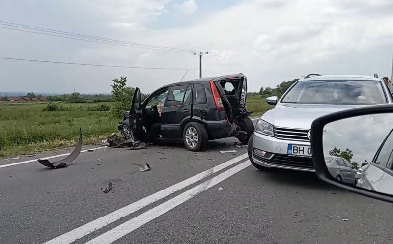 Accident cu 7 mașini pe Cluj-Oradea. Traficul rutier a fost blocat pe ambele sensuri