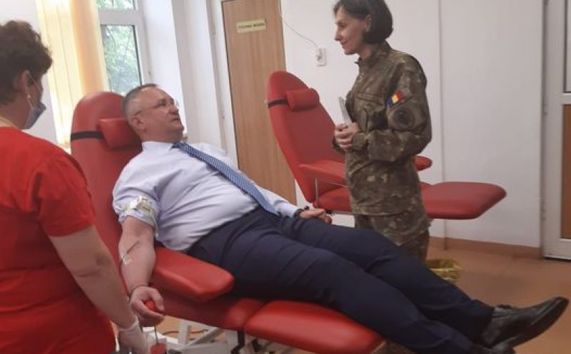 Premierul Ciucă a donat sânge: ''Acest gest de omenie, pe care îl putem face în fiecare zi, salvează vieți!''