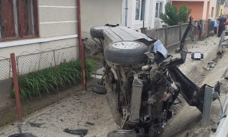 Accident grav la Cluj. O victimă este inconștientă/ A fost solicitat elicopterul SMURD