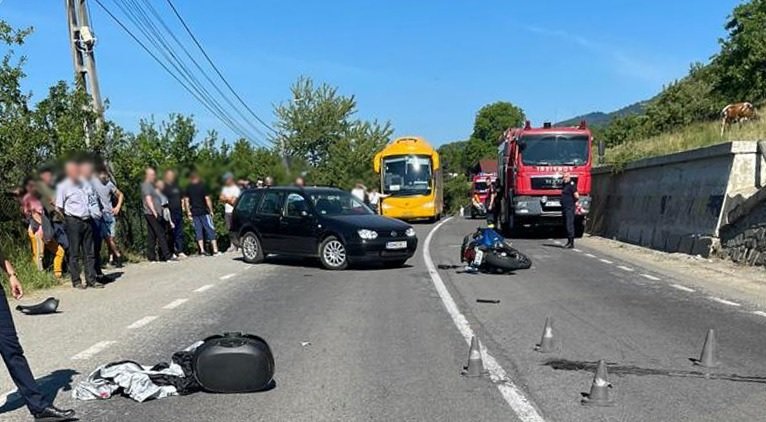 Clujean rănit în urma unui accident produs în județul Bistrița-Năsăud