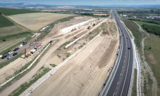 Autostrada A10 Sebeș-Turda: Lucrările fără sfârşit la alunecarea de teren de pe lotul 2, zona Oiejdea
