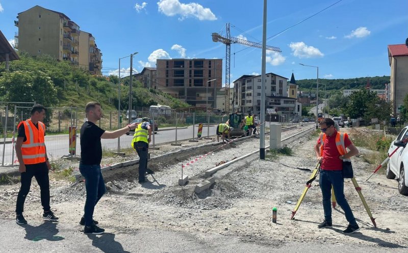 Primarul Bogdan Pivariu, în vizită pe șantierul străzii Eroilor din Florești. Lucrările vor dura 7 luni