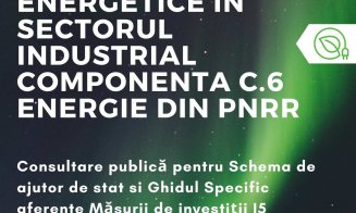 Consultare publică la TETAROM pentru Schema de ajutor de stat și Ghidul Specific aferente Măsurii de investiții I5 din PNRR