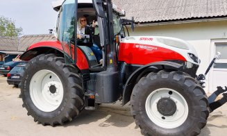 Prima femeie care parcurge România cu tractorul. Finalul traseului la Cluj