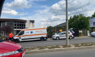 ACCIDENT pe Calea Turzii: Un motociclist a ajuns la spital