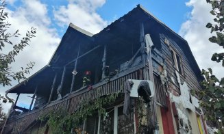 Incendiu în Baciu! O casă a fost cuprinsă de flăcări în totalitate