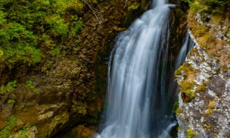 Cascada Vălul Miresei în toată splendoarea sa. Imagini din dronă cu perla din Munții Apuseni