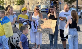 Mesajul ucrainenilor refugiați la Cluj de ororile războiului condus de Putin: „Rusia e un stat terorist/Mulțumim, România!”