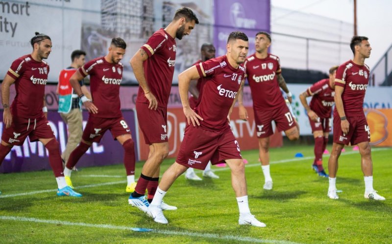 CFR Cluj, misiune îndeplinită contra Chindiei. Campioana a încheiat meciul în 9 și fără Petrescu pe bancă