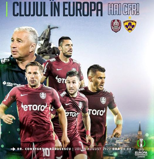 CFR Cluj: "Punem Clujul pe harta fotbalului European!" / Miza: Câteva milioane de euro