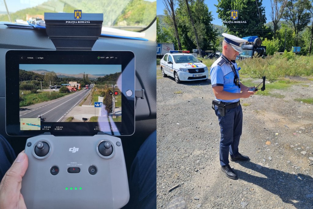 Român din Ungaria, rupt de beat la volan pe Bulevardul Muncii / Polițiștii clujeni au prins vitezomanii cu drona. 9 permise luate