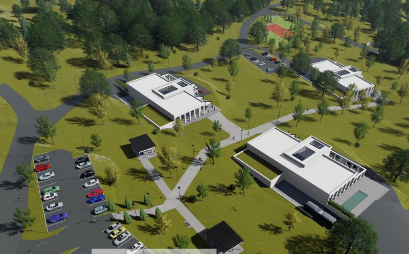 Proiect ambițios lângă Cluj-Napoca. Complex pe 10 hectare, cu săli de evenimente, hotel, bazin de înot și terenuri de sport