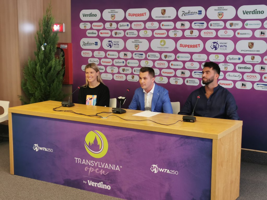 Eugenie Bouchard a participat la tragerea la sorți a tabloului principal Transylvania Open 2022: "De abia aștept să joc aici"