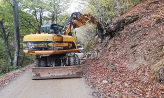 Reparații pe un drum de munte din Cluj. Ce lucrări se fac