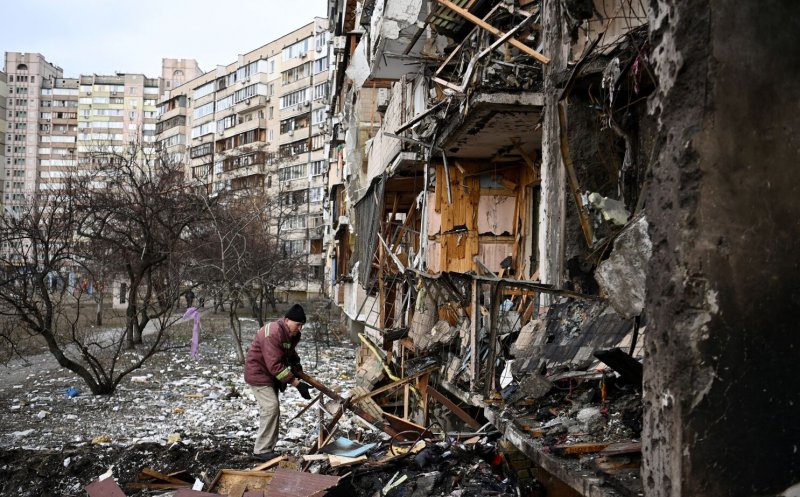 Continuă bombardamentele rușilor în Ucraina. Kievul a fost atacat cu drone kamikaze