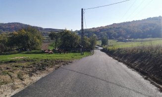 S-a terminat asfaltarea pe un nou drum județean din Cluj. Cum arată acum